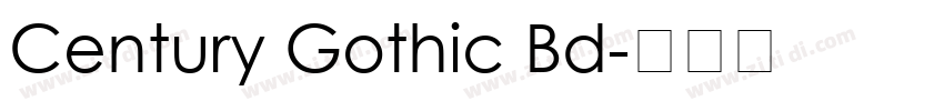 Century Gothic Bd字体转换 Century Gothic Bd字体转换